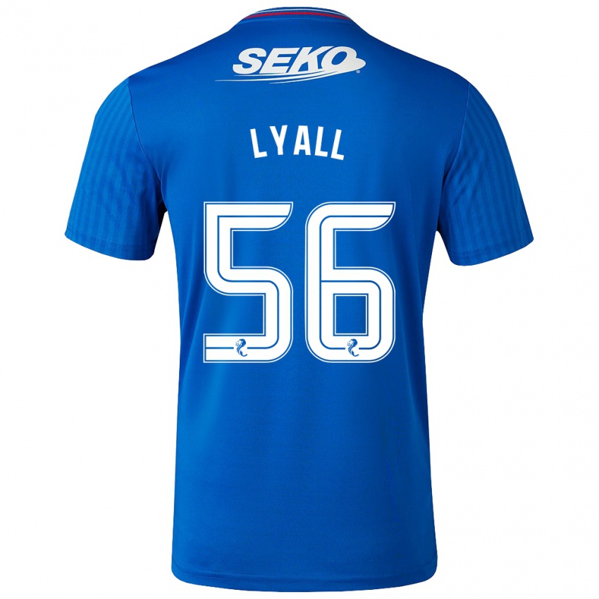 Dětské Arron Lyall #56 Modrý Domů Hráčské Dresy 2023/24 Dres