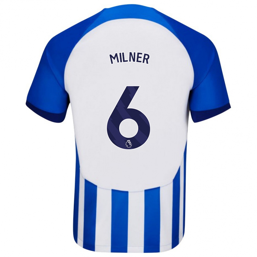 Dětské James Milner #6 Modrý Domů Hráčské Dresy 2023/24 Dres