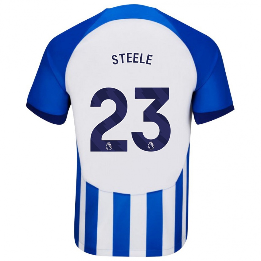 Dětské Jason Steele #23 Modrý Domů Hráčské Dresy 2023/24 Dres