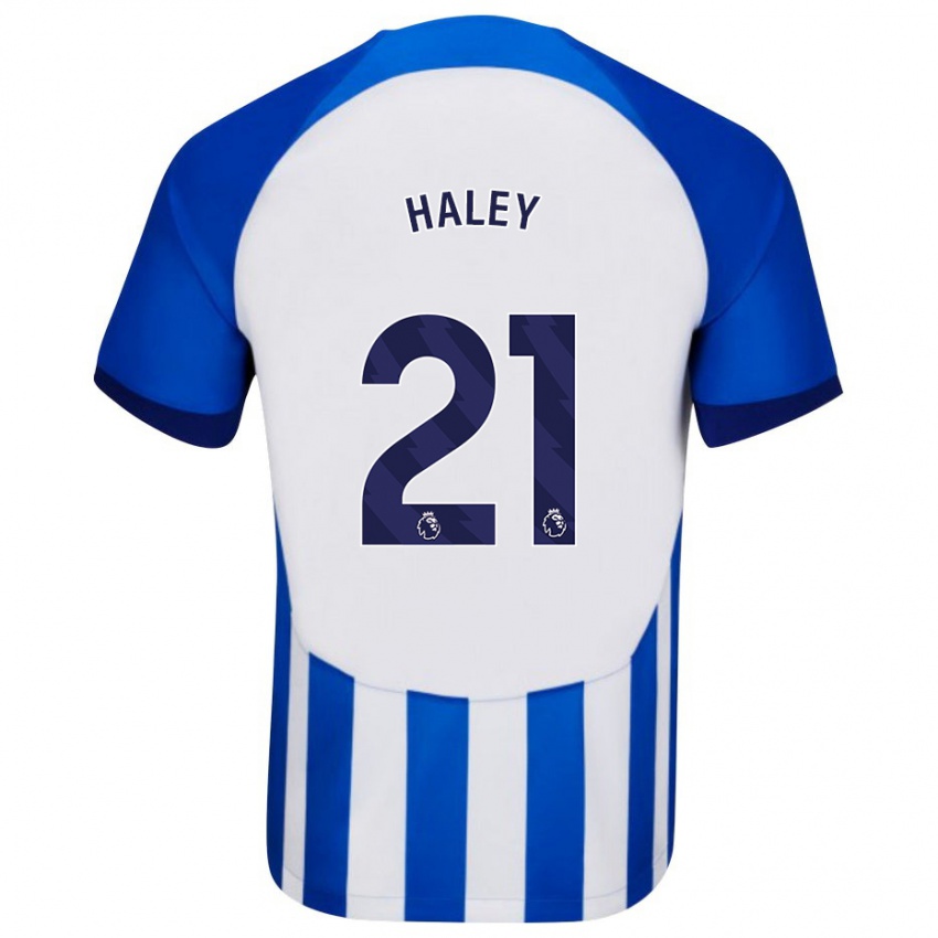 Dětské Madison Haley #21 Modrý Domů Hráčské Dresy 2023/24 Dres