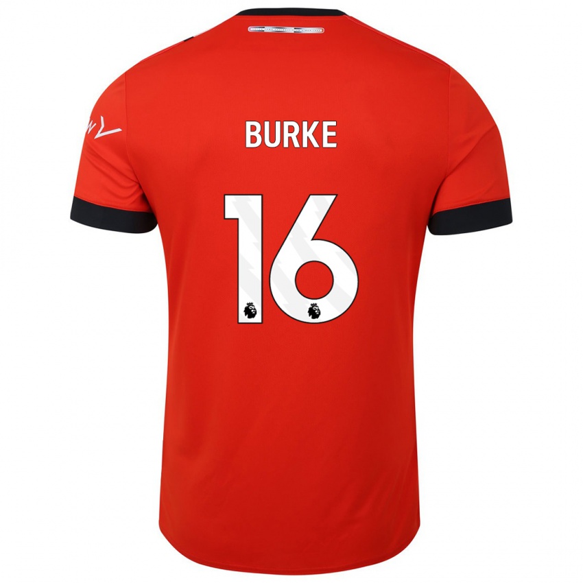 Dětské Reece Burke #16 Červené Domů Hráčské Dresy 2023/24 Dres