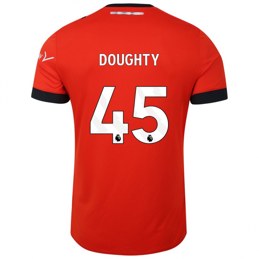 Dětské Alfie Doughty #45 Červené Domů Hráčské Dresy 2023/24 Dres