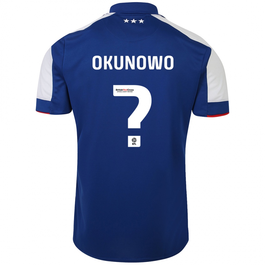 Dětské Emmanuel Okunowo #0 Modrý Domů Hráčské Dresy 2023/24 Dres