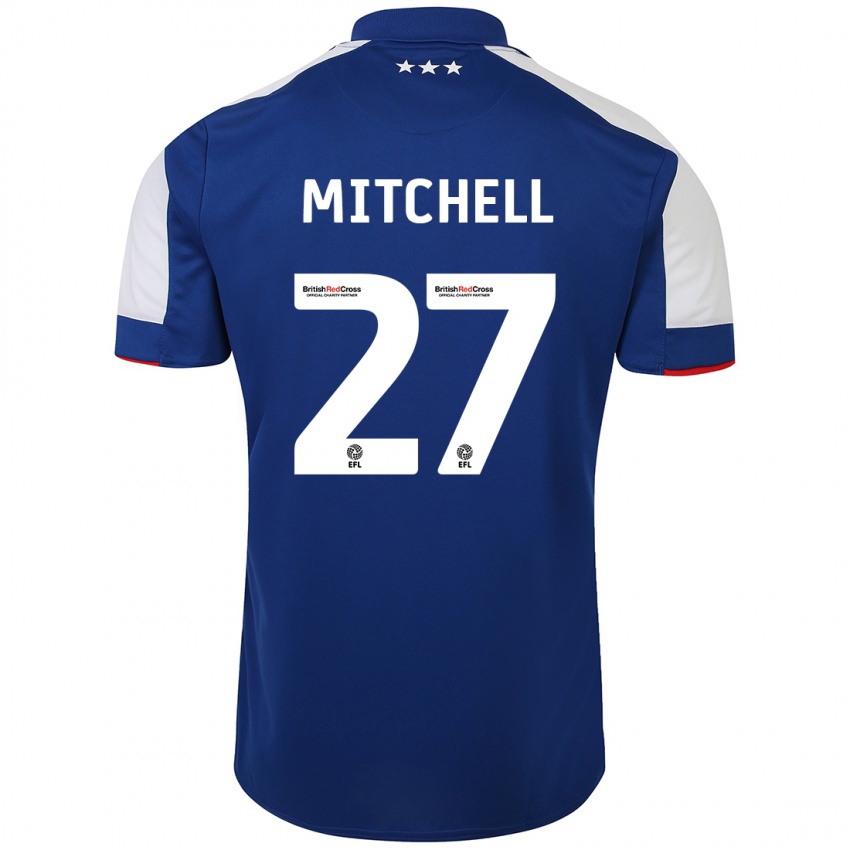 Dětské Leah Mitchell #27 Modrý Domů Hráčské Dresy 2023/24 Dres