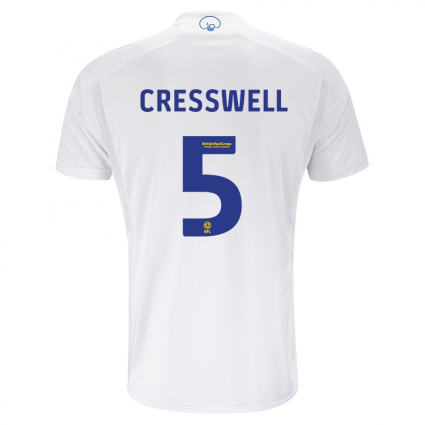 Dětské Charlie Cresswell #5 Bílý Domů Hráčské Dresy 2023/24 Dres