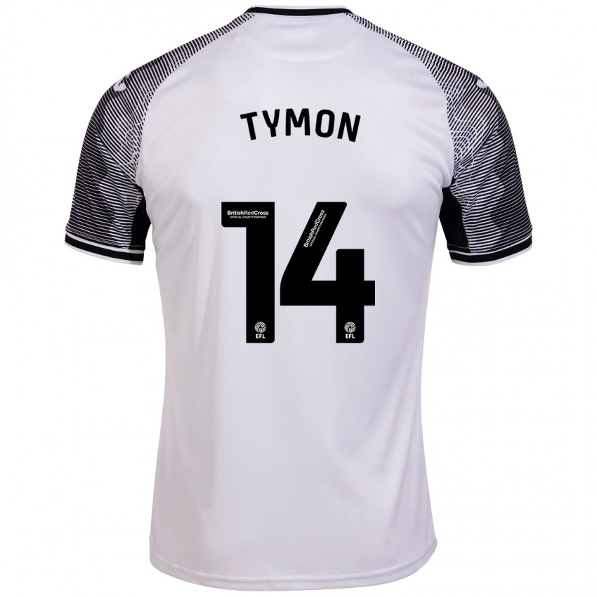 Dětské Josh Tymon #14 Bílý Domů Hráčské Dresy 2023/24 Dres