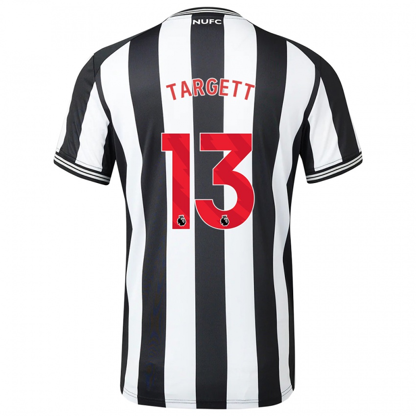 Dětské Matt Targett #13 Černá Bílá Domů Hráčské Dresy 2023/24 Dres