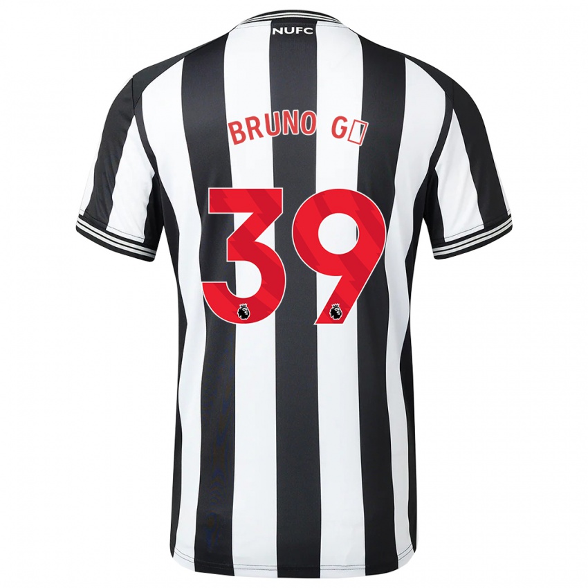 Dětské Bruno Guimaraes #39 Černá Bílá Domů Hráčské Dresy 2023/24 Dres