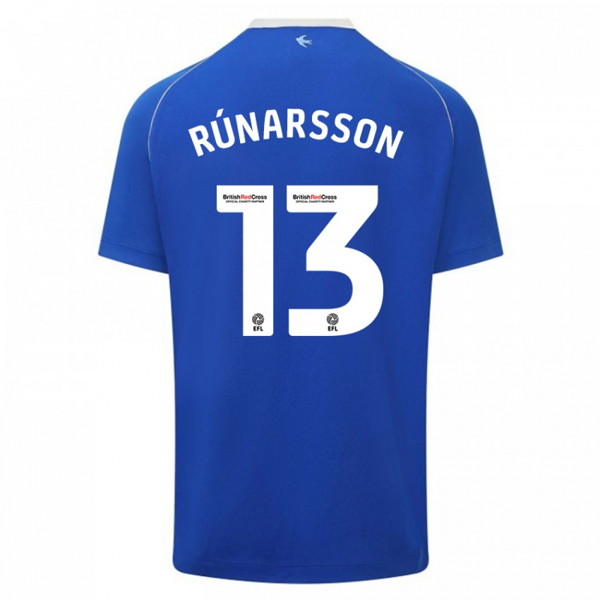 Dětské Runar Alex Runarsson #13 Modrý Domů Hráčské Dresy 2023/24 Dres