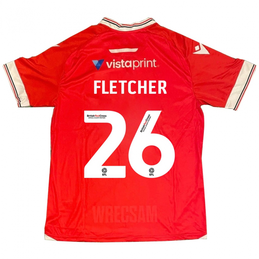 Dětské Steven Fletcher #26 Červené Domů Hráčské Dresy 2023/24 Dres