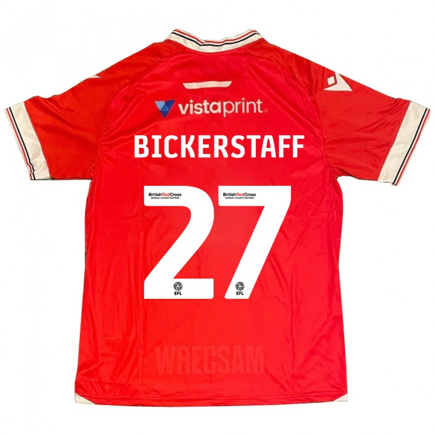 Dětské Jake Bickerstaff #27 Červené Domů Hráčské Dresy 2023/24 Dres