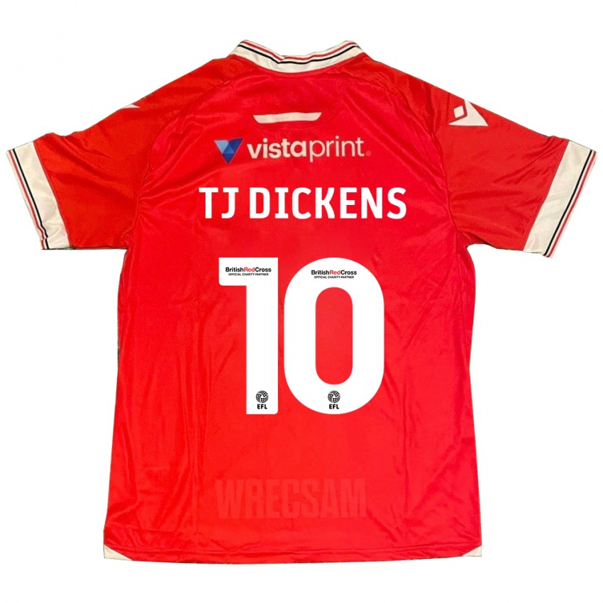 Dětské Tonicha Tj Dickens #10 Červené Domů Hráčské Dresy 2023/24 Dres