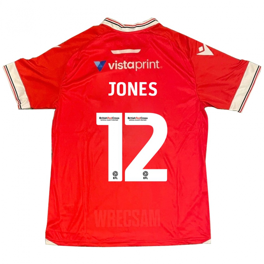 Dětské Carra Jones #12 Červené Domů Hráčské Dresy 2023/24 Dres