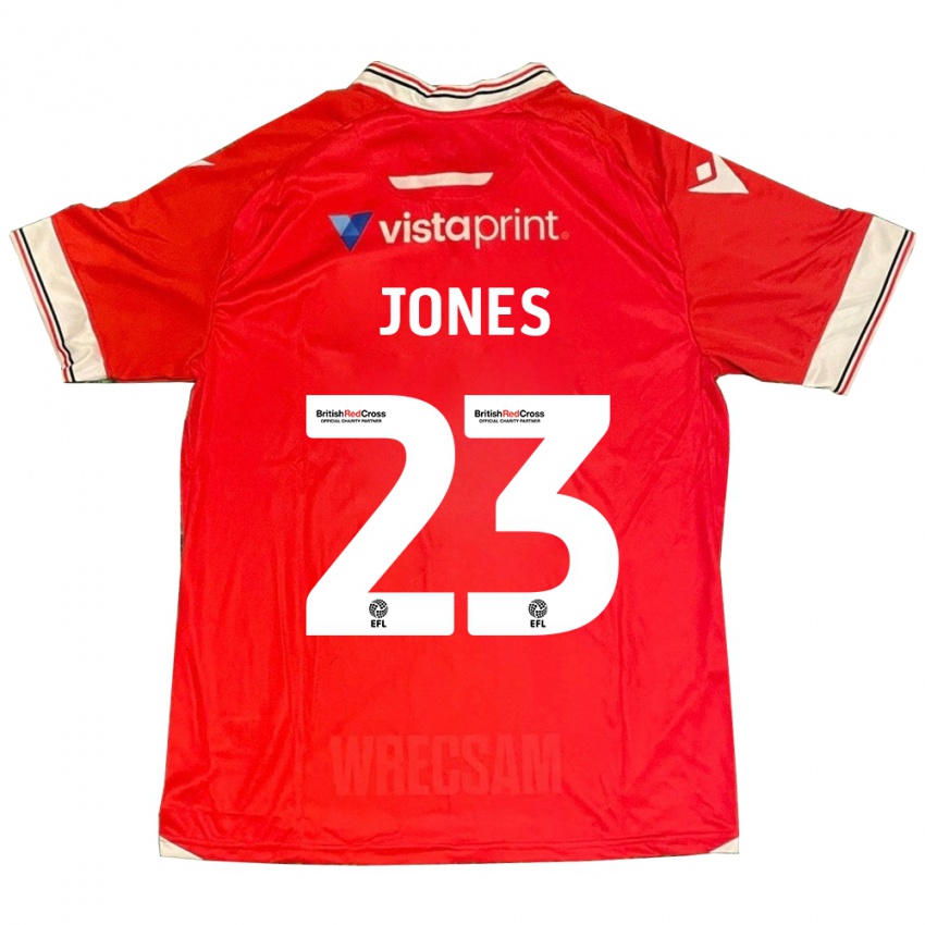 Dětské Ruby Jones #23 Červené Domů Hráčské Dresy 2023/24 Dres