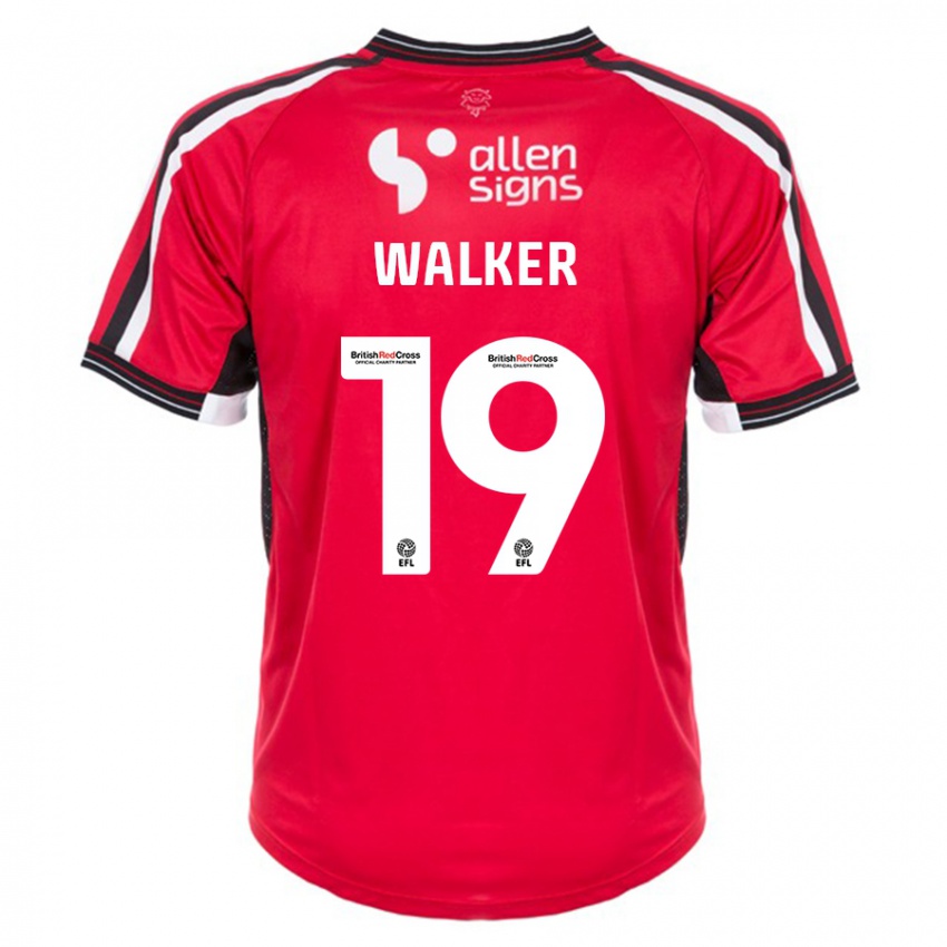 Dětské Tyler Walker #19 Červené Domů Hráčské Dresy 2023/24 Dres