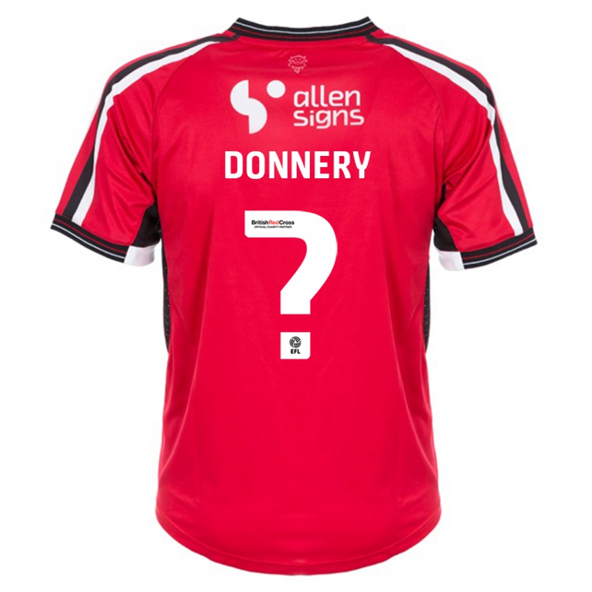 Dětské Julian Donnery #0 Červené Domů Hráčské Dresy 2023/24 Dres