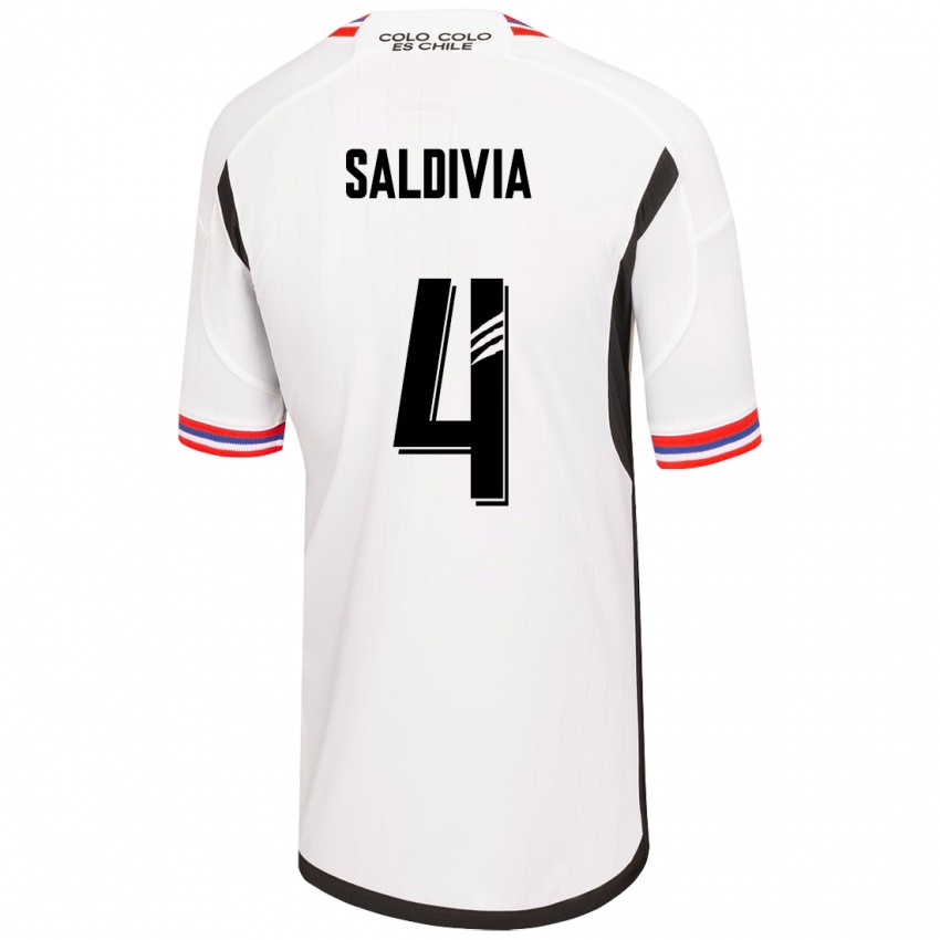 Dětské Alan Saldivia #4 Bílý Domů Hráčské Dresy 2023/24 Dres