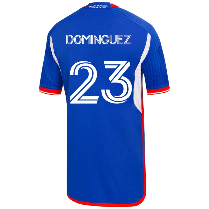 Dětské Nery Domínguez #23 Modrý Domů Hráčské Dresy 2023/24 Dres