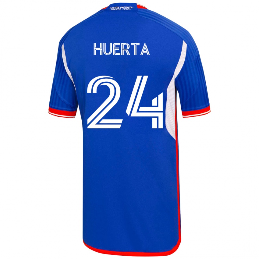 Dětské Renato Huerta #24 Modrý Domů Hráčské Dresy 2023/24 Dres