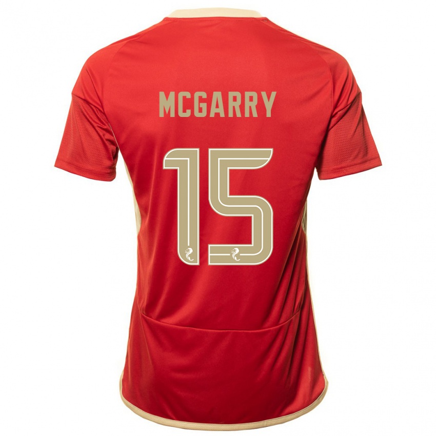 Dětské James Mcgarry #15 Červené Domů Hráčské Dresy 2023/24 Dres