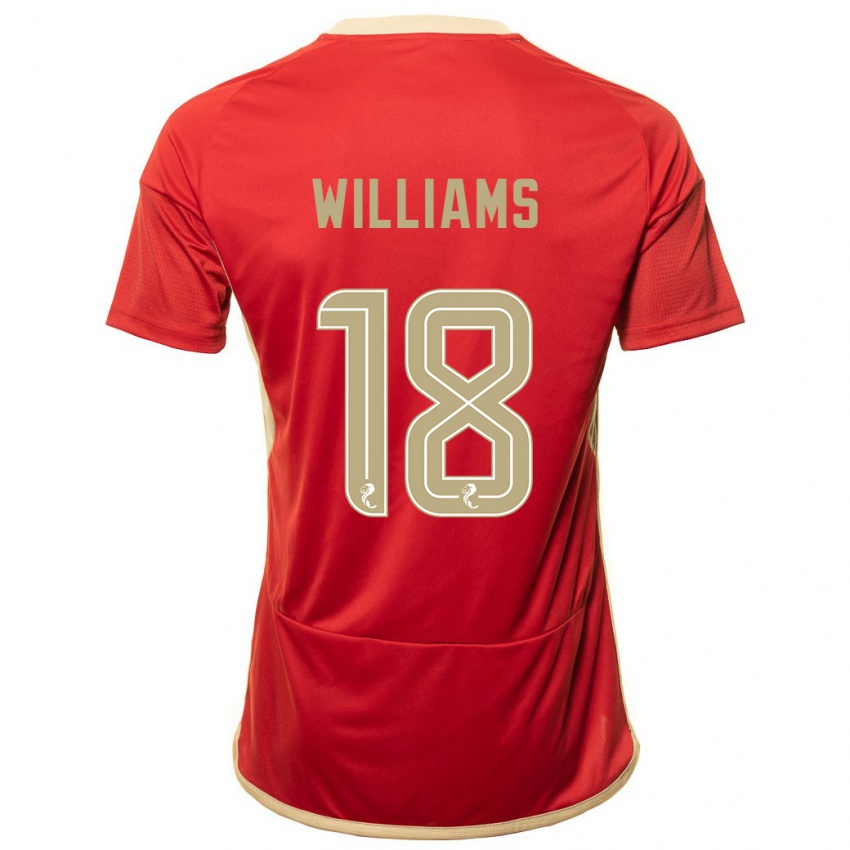 Dětské Rhys Williams #18 Červené Domů Hráčské Dresy 2023/24 Dres