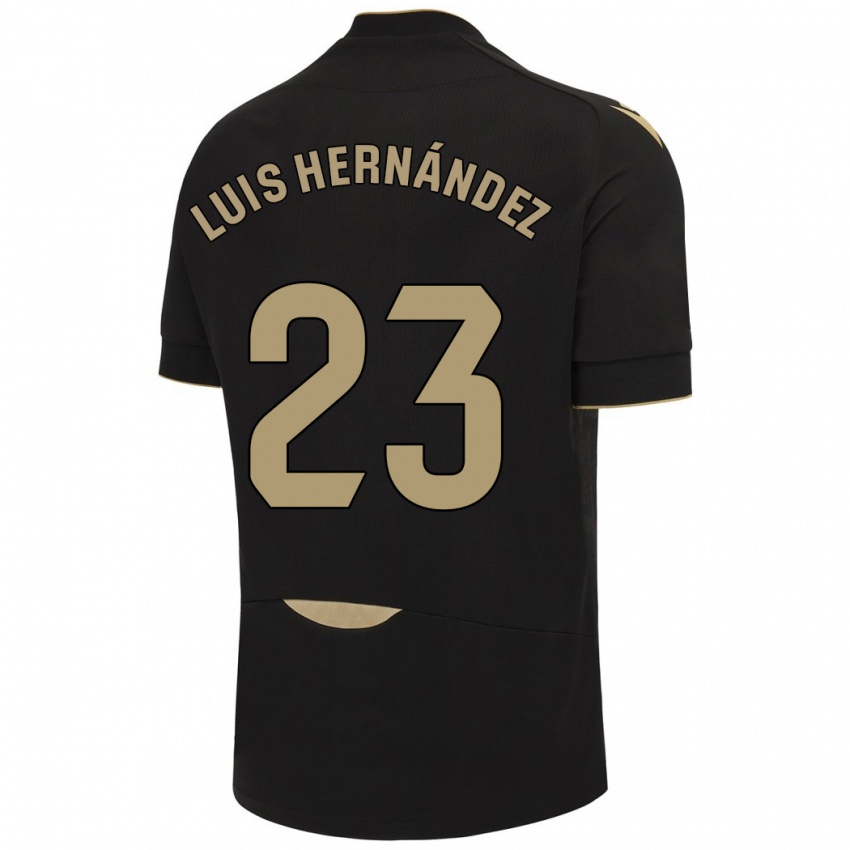 Dětské Luis Hernández #23 Černá Daleko Hráčské Dresy 2023/24 Dres