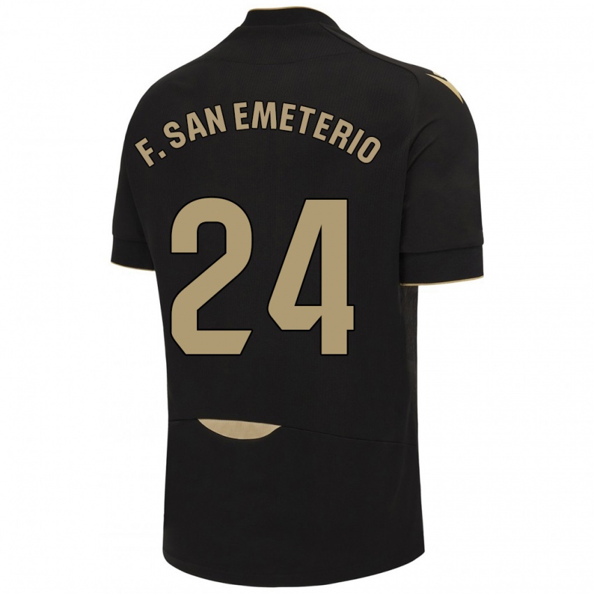 Dětské Fede San Emeterio #24 Černá Daleko Hráčské Dresy 2023/24 Dres