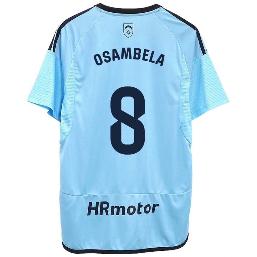 Dětské Asier Osambela #8 Modrý Daleko Hráčské Dresy 2023/24 Dres