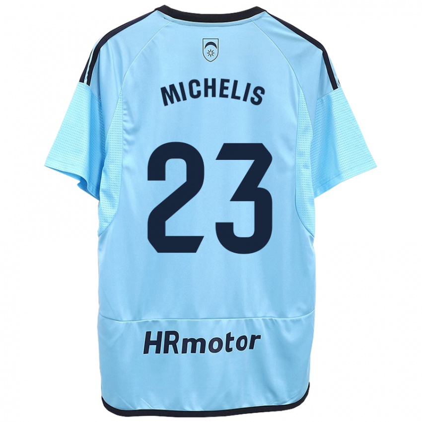 Dětské Nikolaos Michelis #23 Modrý Daleko Hráčské Dresy 2023/24 Dres