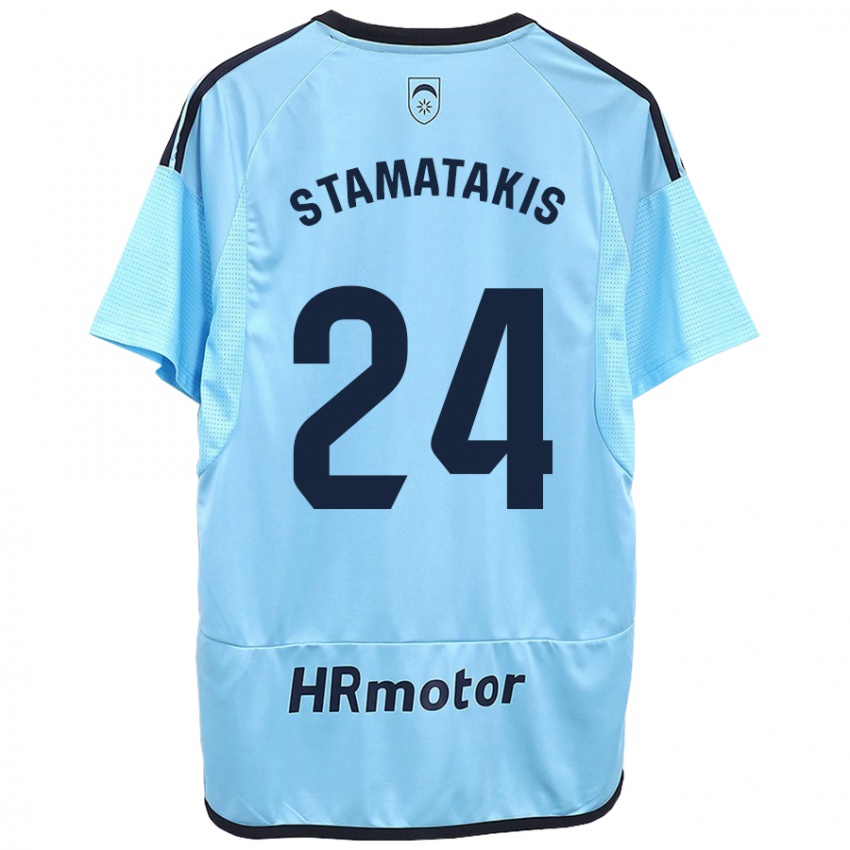 Dětské Dimitrios Stamatakis #24 Modrý Daleko Hráčské Dresy 2023/24 Dres