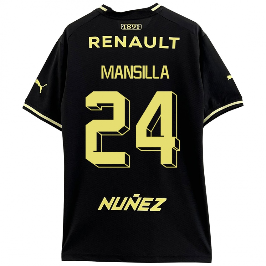 Dětské Brian Mansilla #24 Černá Daleko Hráčské Dresy 2023/24 Dres