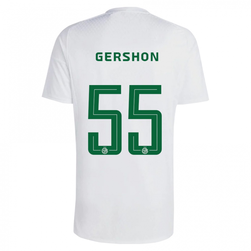 Dětské Rami Gershon #55 Zeleno Modrá Daleko Hráčské Dresy 2023/24 Dres