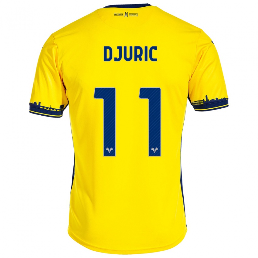 Dětské Milan Djuric #11 Žlutá Daleko Hráčské Dresy 2023/24 Dres