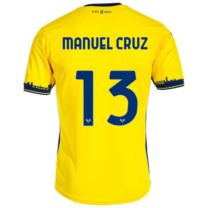 Dětské Juan Manuel Cruz #13 Žlutá Daleko Hráčské Dresy 2023/24 Dres