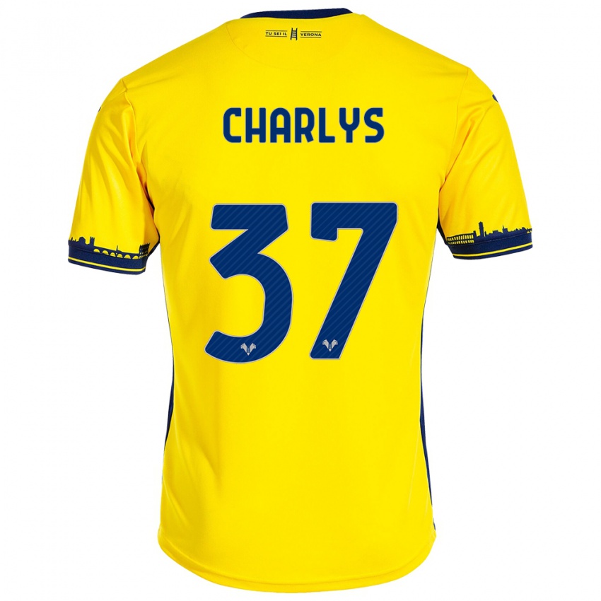 Dětské Charlys #37 Žlutá Daleko Hráčské Dresy 2023/24 Dres