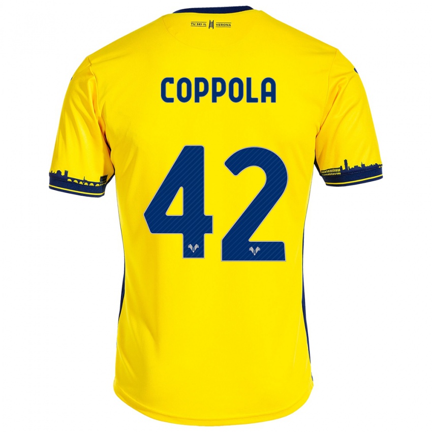 Dětské Diego Coppola #42 Žlutá Daleko Hráčské Dresy 2023/24 Dres