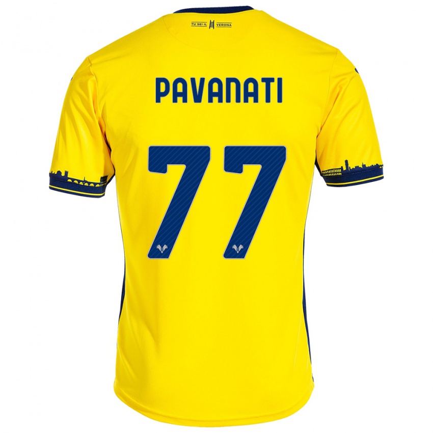 Dětské Alessandro Pavanati #77 Žlutá Daleko Hráčské Dresy 2023/24 Dres