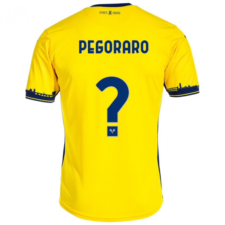 Dětské Leonardo Pegoraro #0 Žlutá Daleko Hráčské Dresy 2023/24 Dres