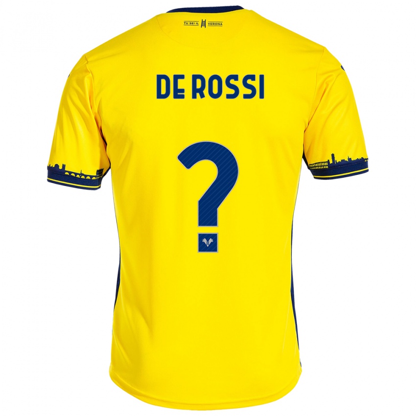 Dětské Michele De Rossi #0 Žlutá Daleko Hráčské Dresy 2023/24 Dres