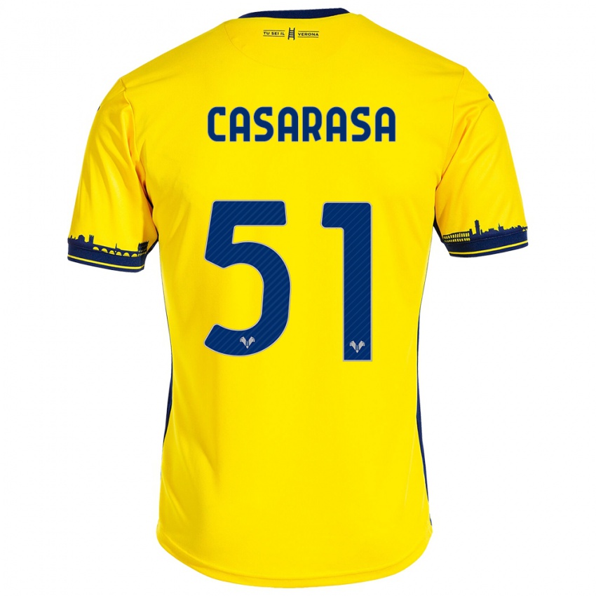 Dětské Asia Casarasa #51 Žlutá Daleko Hráčské Dresy 2023/24 Dres