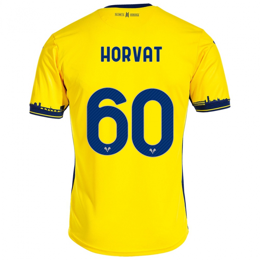 Dětské Mihaela Horvat #60 Žlutá Daleko Hráčské Dresy 2023/24 Dres