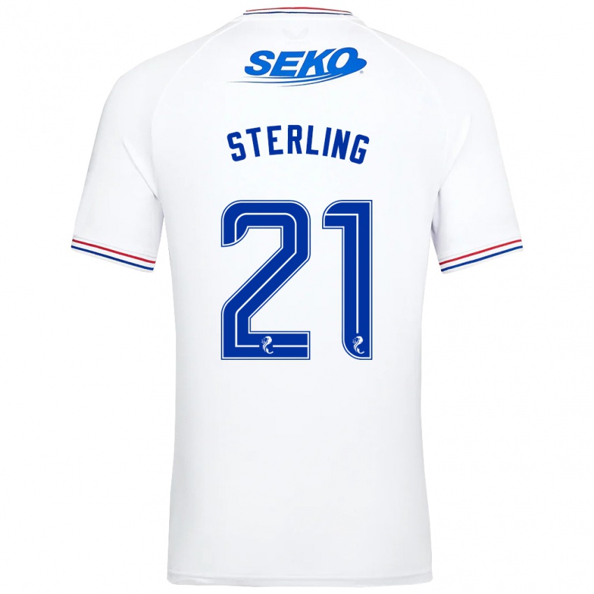 Dětské Dujon Sterling #21 Bílý Daleko Hráčské Dresy 2023/24 Dres