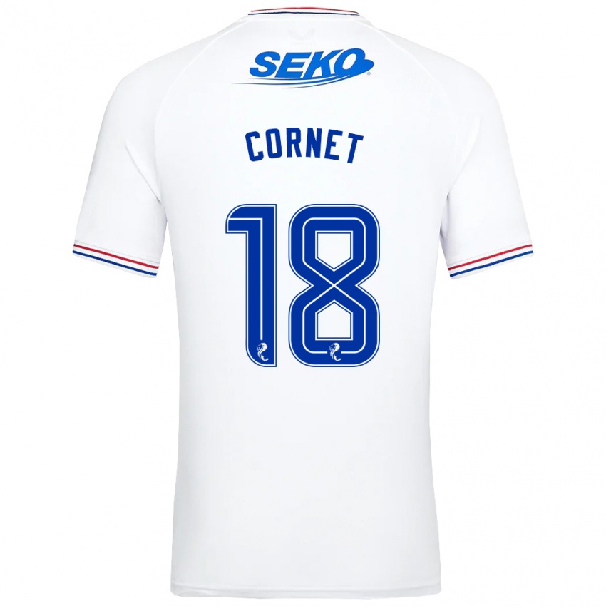 Dětské Chelsea Cornet #18 Bílý Daleko Hráčské Dresy 2023/24 Dres