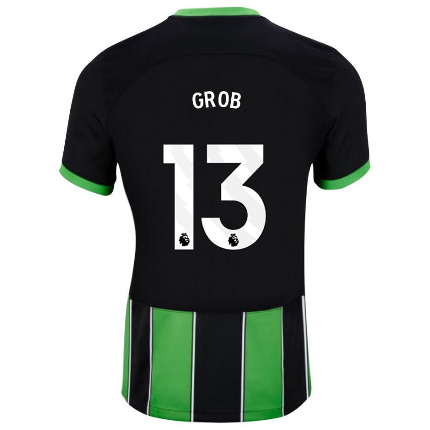 Dětské Pascal Groß #13 Černá Zelená Daleko Hráčské Dresy 2023/24 Dres