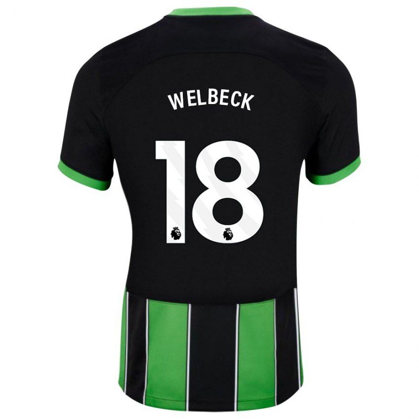 Dětské Danny Welbeck #18 Černá Zelená Daleko Hráčské Dresy 2023/24 Dres