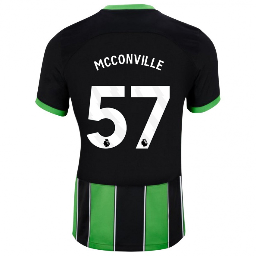 Dětské Ruairi Mcconville #57 Černá Zelená Daleko Hráčské Dresy 2023/24 Dres