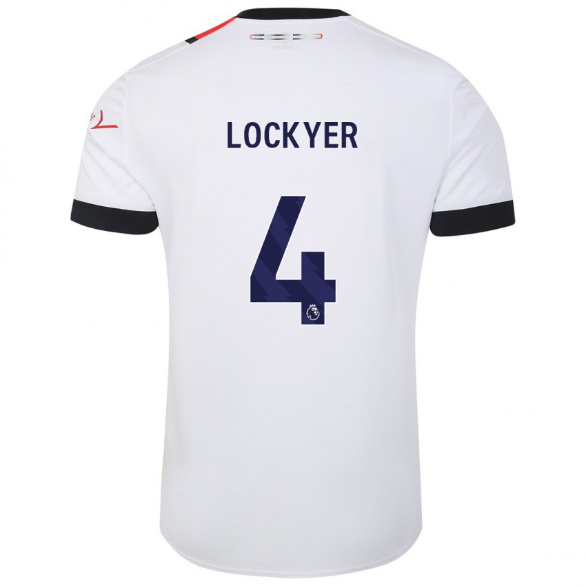 Dětské Tom Lockyer #4 Bílý Daleko Hráčské Dresy 2023/24 Dres