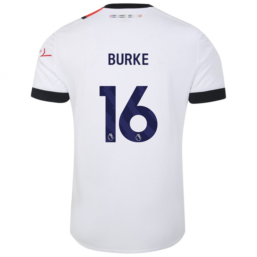 Dětské Reece Burke #16 Bílý Daleko Hráčské Dresy 2023/24 Dres