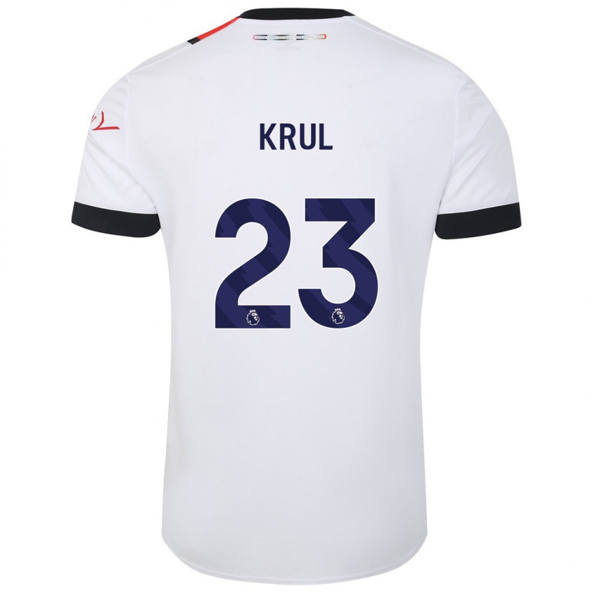 Dětské Tim Krul #23 Bílý Daleko Hráčské Dresy 2023/24 Dres