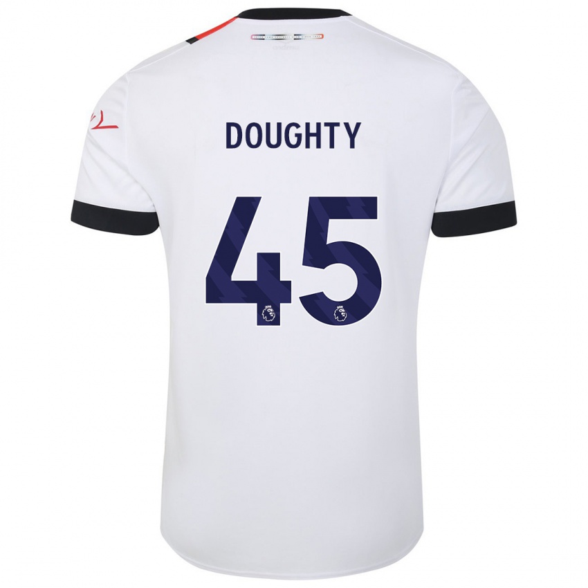 Dětské Alfie Doughty #45 Bílý Daleko Hráčské Dresy 2023/24 Dres